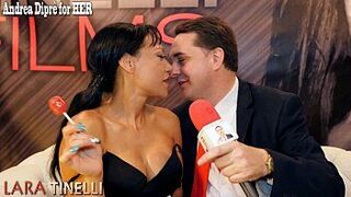 Лара Тинелли учит Андреа Дипре сделать отличный минет - порно видео