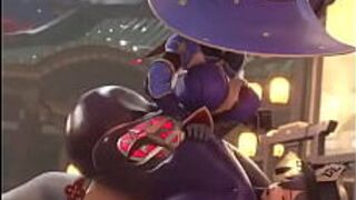 Мона истощает Ху Тао - порно видео