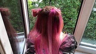 Подруга Чувственный Минет и Трах Раком возле Окна - Курение - порно видео