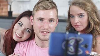 Ловения и Софи в тройничке - порно видео